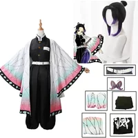 Kostium Cosplay Kochou Shinobu 2026, Uniformy Kochou, Peruki, Włosy, Halloween, Dla Dzieci, Dorosłych, Impreza Cosplay