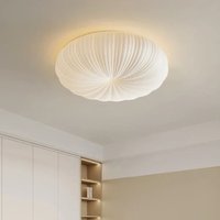 Lampa sufitowa 2026 w stylu nordyckim, kremowa, do sypialni, jadalni, gabinetu, kreatywna, nowoczesna, prosta, w kształcie dyni, do pokoju dziecięcego, do wnętrz.