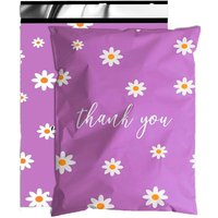 50PCS Envelope Thicken Poly Clothing Mailing Bags Fruit Flower Printing Courier Storage Bag Waterproof Plastic Express Pouch