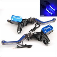 AliExpress Fireyouracing Brake Lever LED hydraulic Clutch Adiustable Universal Motorcycle brake pump Hand signal light otorbike Scooters Bike GY6 125