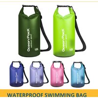 Waterproof Swimming Bag Dry Sack 5L/10L/15L/20L Waterproof Floating Dry Gear Bags For Boating Fishing Rafting Swimming