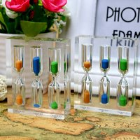 Acrylic Hourglass Timer 1/2/3/4/5 Minutes Creative Time Funnel Home Decor Toilet Accessories Holiday Sablier Zandloper