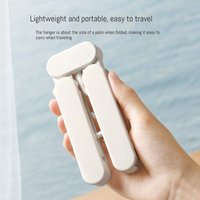 5PCS Travel Folding Clothes Hangers Mini Space Saving Clothes Drying Rack Foldable Anti-slip Drying Hangers Wardrobe Organizer