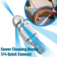 Pressure Washer Drain Jetter Nozzle High Pressure Sewer Cleaning Nozzle Wear Resistant Perfect for Pipe Drainage Cleaning