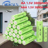 Hotsale Rechargeable Battery 1.5V AA 3800mAh+AAA 3000mAh+Charger for Computer Clock Radio Video Game Digital Camera AA AAA 2026