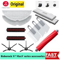 Roborock – pièces de rechange originales S7 MaxV Ultra, filtre latéral/brosse principale, sac à poussière en tissu pour vadrouille, accessoire pour aspirateur Robot S7maxv plus