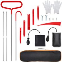 20PCS Car Door Tool Kit Inflatable Air Pump Auto Window Door Open Fixing Gripper Tools Long Reach Kits with Carrying Bag