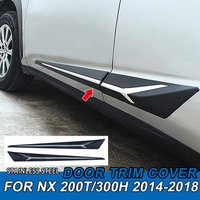 Chrome Styling Trim For Lexus NX 200T/300H 2014-2018 Car Body Side Molding Trim Protection For Lexus NX Car Exterior Trim