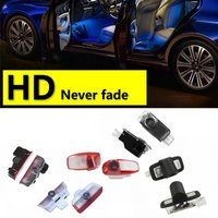 HD 2 pièces pour Porsche 911 Macan Cayenne 955 957 958 Panamera 970 971 Boxster Tayan 987 718 GTS Cayman LED projecteur de porte de voiture lumière