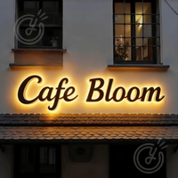 Custom Made LED 3D Sign Metal Backlit Letters for Outdoor Business Storefront Waterproof Advertising Display