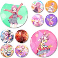 32/44mm Otori Emu Music Badge Cartoon Game Brooches Cosplay Cute Enamel Pins for Backpack Clothes Hat Jewelry Accessories Gifts