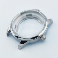 40mm Cocktail Watch Case NH35 Case Mineral Glass Fit 35mm Dial Bubble Mirror Case for NH35/NH36 Movement