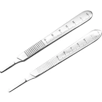 Two Type Choices 3# 4# Knife Handle Scalpel Handle Stainless Steel Orthopedic Instrument