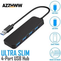 USB 3.0 Hub 4-Port USB Hub USB Splitter Expander for Laptop Flash Drive HDD Printer Camera Keyborad Mouse Computer Accessories