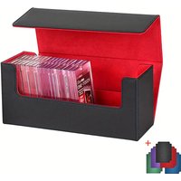 Card Deck Case for 400+ Trading Cards with 5pcs Divider PU Magnetic Storage Box Holder Sleeve Card for Game YuGiOh MTG Star Card