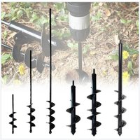 Garden Auger Spiral Drill Bit Gardening Flower Planter Earth Drill Planting Hole Digger Tool Loose Soil Drill Bit Accessories