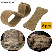 Tactical Vest Helmet Cable Management Kit Molle Storage Strap Electronic Communication Cable Hook Loop Organizer Accessories