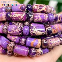 4x6x10mm Natural Purple Sea Sediment Jasper Loose Spacer Beads for Jewelry Making DIY Bracelet Necklace Accessories