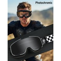 AliExpress BOLLFO Photochromic Motorcycle Goggles Motorbike Eyewear OTG UV Protection Auto-tinting ATV Glasses Windproof Dirt Bike Goggles