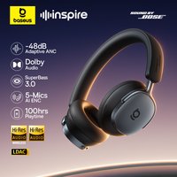 Baseus Inspire XH1 Sound by Bose ANC Kabelloser Kopfhörer Bluetooth 6.1 48dB Adaptive Geräuschunterdrückung Headset Hi-Res LDAC 100 Std.