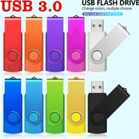 JASTER USB 3.0 Flash Drive Mini plastic 128GB Extreme Speed Pen drive Rotatable Memory stick 8GB 16GB 32GB 64GB USB stick Gift
