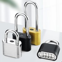 Bottom Opening Combination Padlock, Anti-theft Padlock, 4 Digit Code Padlock Travel Suitcase Lock, Locker, Gym,Home Office