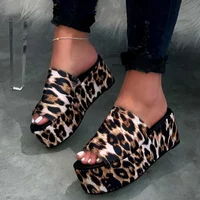 New 2025 Women Fashion Beach Slippers Thick Bottom Platform Female Sandals for Girls Sabot Shoes Summer Flip Flop Black 43
