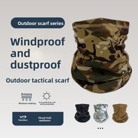 AliExpress NONE Camouflage Magic Headscarf, Neck Protector, Outdoor Cycling Scarf, Summer Breathable Sunscreen Mask, Military Fan Face Mask
