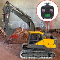 Double E E010 RC Hydraulic Excavator 1/14 EC160 Electric Upgrade Hydraulic Excavator Metal Model Remote Control Car Toys for Boy