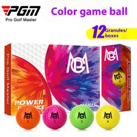 PGM golf colored ball two-layer competition ball golf double-layer ball 12 pack gift box Q029