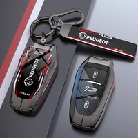 Alloy Car Smart Remote Key Case Cover Holder Shell For Peugeot 207 208 3008 206 308 508 2008 407 5008 301 Protector Accessories