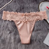 BANNIROU 1Pcs Sexy Unterwäsche Für Frau Solide Weiche Spitze Weibliche Höschen Thongs Dessous