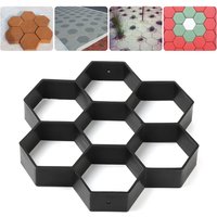 Reusable Lawn Decoration Variety Shapes Stone Road Paving Cement Brick Maker Cement Mould DIY Garden Path Concrete Molds