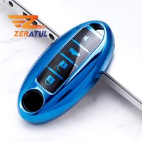 4 buttons for Nissan Leaf Sentra SL Murano Maxima Altima Versa Rogue for Infiniti Soft TPU Key Fob Case Cover Holder Key Shell