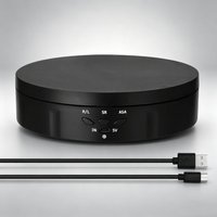 145mm Electric Rotating Display Stand Mirror 360° Turntable Jewelry Holder Battery for Photography Video Shooting Props