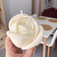 Grand moule 3D en silicone pour bougie rose, pour la saint-valentin, gâteau aux roses, chocolat, décoration de la maison, moule en plâtre en résine