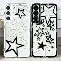 Case For Samsung Galaxy S25 S24 S20 S21 FE S22 Plus S23 Ultra A54 5G Soft Cover Star Art
