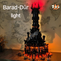 Creative LED Light Set Compatible Lego 10333 The Lord of the Rings Barad Dur Model Toys Decorative Lamp (Only light NO Blocks)