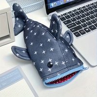 1Pc Cute Shark Pencil Case, Large Capacity Multi-functional Stationery Box, Creative Ins Style Pouch For Boys & Girls‘