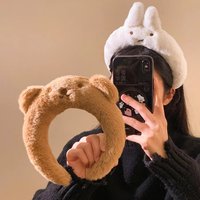 Kawaii Miffy Cute Hairband Female Cartoon Face Wash Headband Boris Hair Clip Headband Decoration Gift Toy for Girl