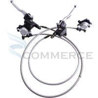 49cc Mini Motorcycle pocket bike Brake Front Rear Left Right Pump Master Cylinder Hydraulic Brake Hose Line Brake Calipers