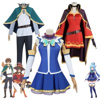 KonoSuba Aqua School Uniform Cosplay Costume Anime Cute Goddess Outfit for Convention Halloween Party Official Licensed