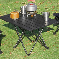 Folding Camping Picnic Table with X Legs, Portable Roll Up Egg Roll Table, Outdoor Camping Equipment for Picnic BBQ Party Backya