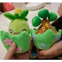 PokéMon Plush Grass Adventure Series Oddish Stuffed Doll Anime Plush Toy Bag Decoration For Anime Fans Collection Toy