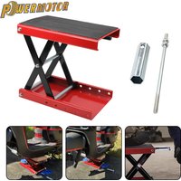 1100 lb Universal Motorcycle Lift Table Scissor Lift Jack with Wide Deck Repair Tools for Motocross Scooter ATV Dirt Bike ADV