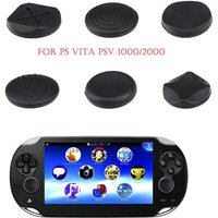 6pcs Silicone Joystick Protector Case Thumbstick Grip Cap Joystick Analog Protective Cover for Psvita/PS Vita/PSV 1000/2000 Slim