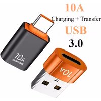 10A Type C To USB 3.0 OTG Adapter For Xiaomi Samsung iphone Macbook OTG Connector Usbc To A Fast Charging Data Transfer Adaptor