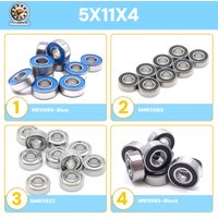 MR115RS MR115ZZ 5x11x4 Deep Groove Small Ball Bearing Stainless Steel ZZ Shield 2RS Rubber Seal High Precision 5/10/20Pcs