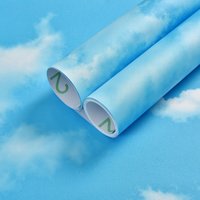 Blue Sky White Cloud Waterpoof Wallpaper Vinyl Self Adhered Wall For Living Room Bedroom Wall Decoration Painting Detachable 3d