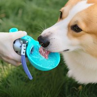 2-in-1 Portable Dog Water Bottle for Small Dogs - Leakproof Compact Dog Travel Water Bottle, Portable Pet Water Bottle